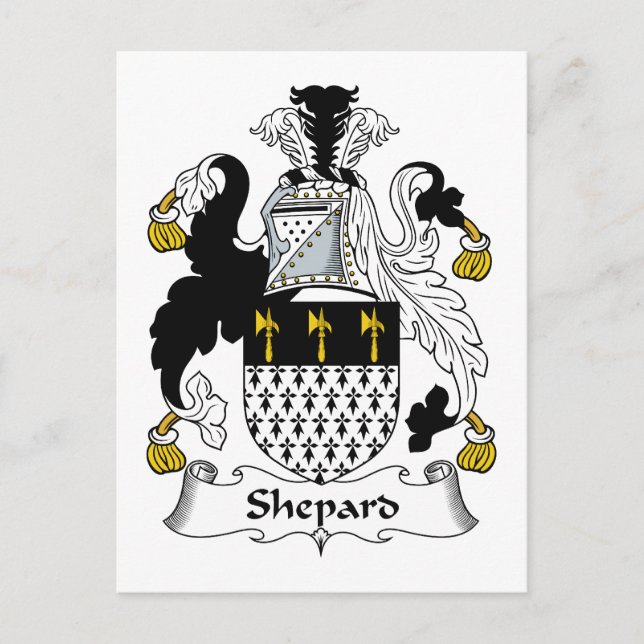 Carte Postale Crest de famille Shepard (Devant)