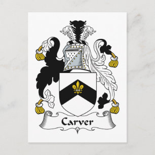 Carte Postale Crest de la famille Carver