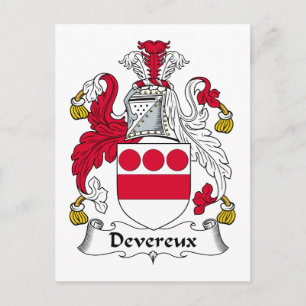 Carte Postale Crest de la famille Devereux