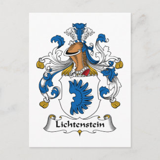 Carte Postale Crest de la famille Lichtenstein