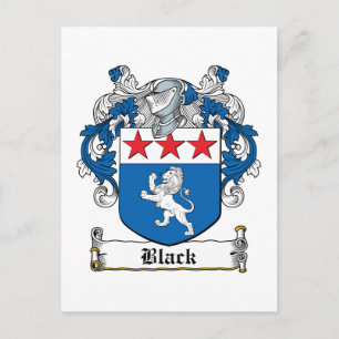 Carte Postale Crest de la famille noire
