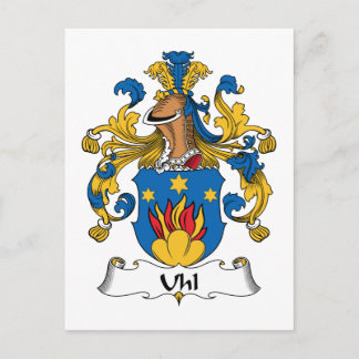Carte Postale Crest de la famille Uhl