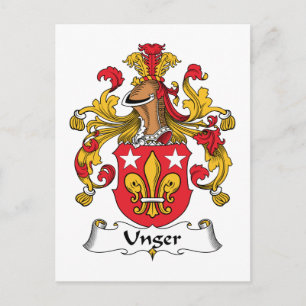 Carte Postale Crest de la famille unger