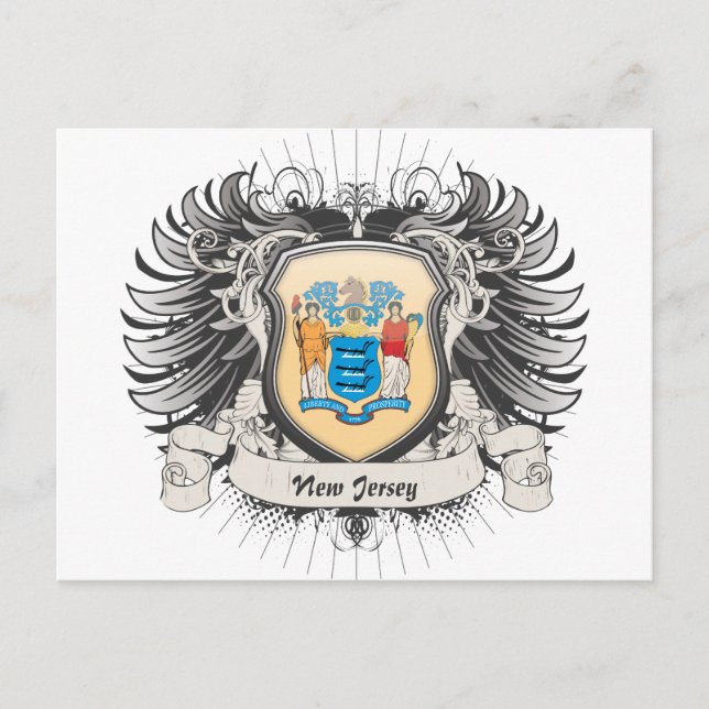 Carte Postale Crest du New Jersey (Devant)
