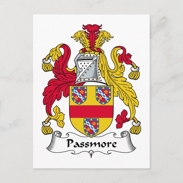 Carte Postale Crest famille Passmore (Devant)