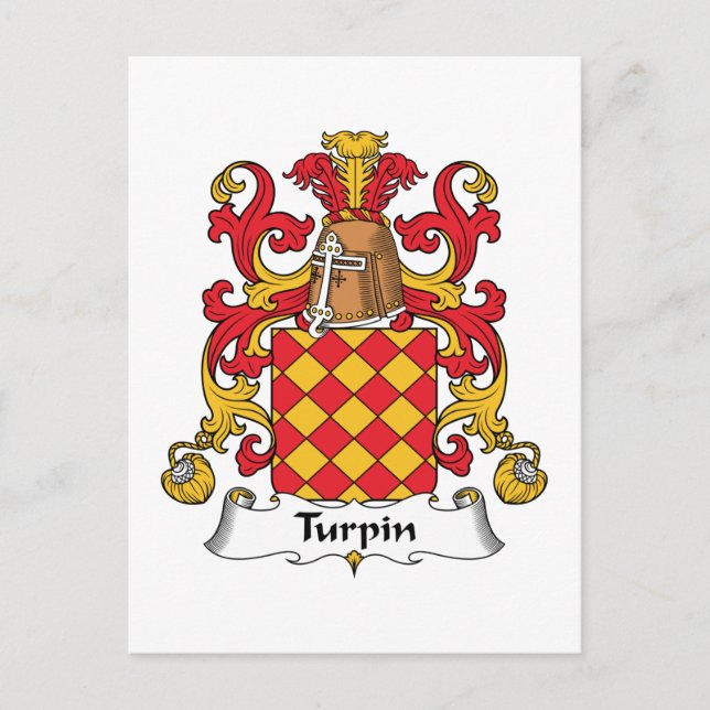 Carte Postale Crête de famille Turpin (Devant)