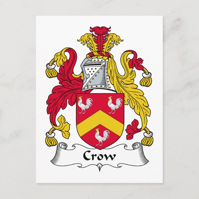 Carte Postale Crête de la famille Crow (Devant)
