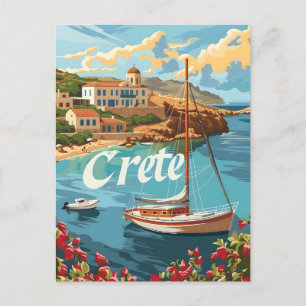 Carte Postale Crète Vintage