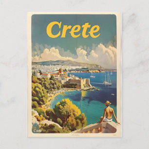 Carte Postale Crète Vintage