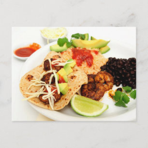 Carte Postale Crevette Taco