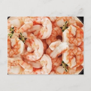Carte Postale Crevettes Dans La Recette De Bière