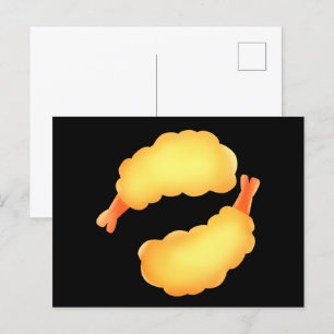 Carte Postale Crevettes frites