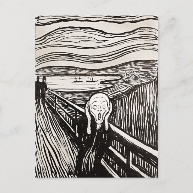 Carte Postale Cri par Edward Munch Postcard (Devant)