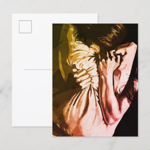 Carte Postale Cri silencieux – Expression d'un tourment intérieu