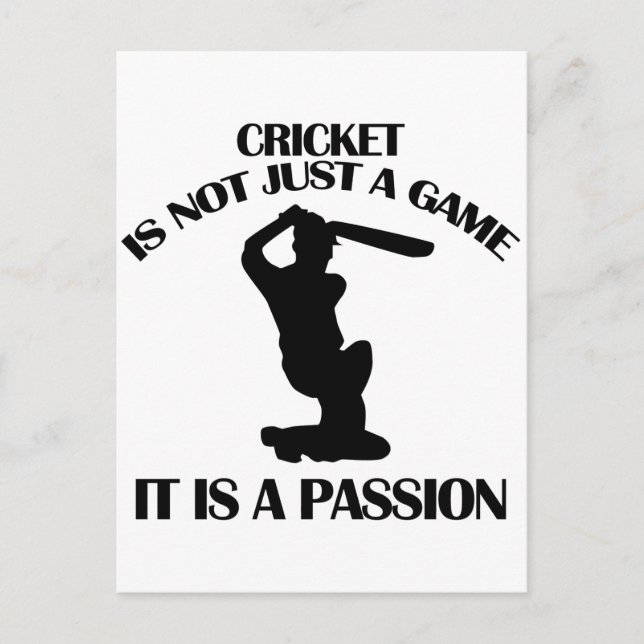 CARTE POSTALE CRICKET (Devant)