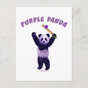 Carte Postale Cricket Panda violet