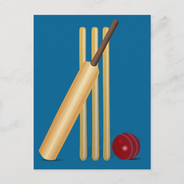 Carte Postale Cricket Sport (Devant)