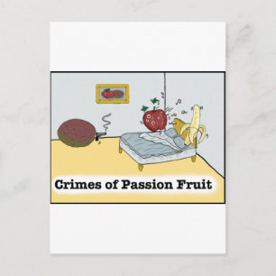 Carte Postale Crimes de passion Fruit Zazzle