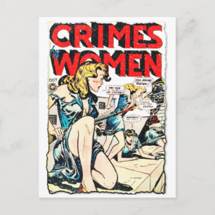 Carte Postale Crimes par les femmes #3 Couverture de livre de ba