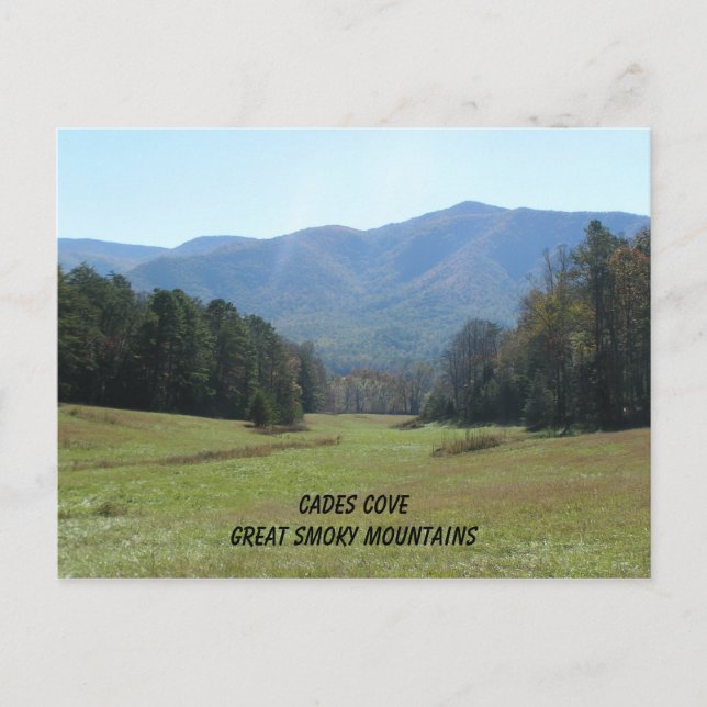 Carte Postale Crique de Cades, Great Smoky Mountains (Devant)