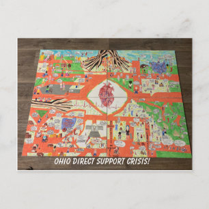 Carte Postale Crise de l'aide directe de l'Ohio 