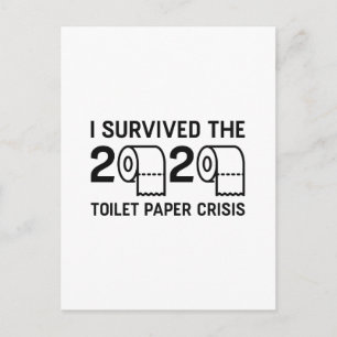 Carte Postale Crise du papier toilette 2020