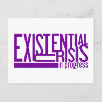 Carte postale Crise existentielle