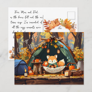 Carte Postale Crisp Air Confortable Souvenirs Automne Feuilles C