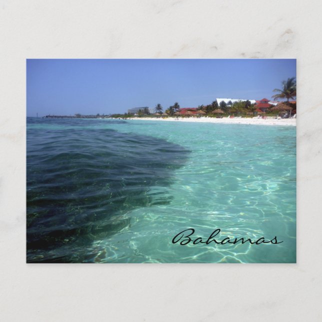Carte Postale cristal de bahamas (Devant)