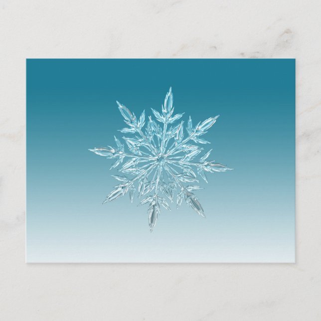 Carte Postale Cristal de snowflake (Devant)