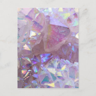 Carte Postale Cristaux Aura Rose