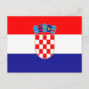 Carte Postale Croatie - drapeau croate -