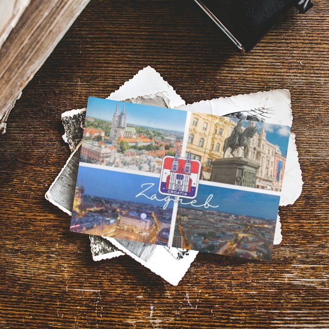 Carte Postale Croatie | Hrvatska | Zagreb | Capitale de la Croat (Créateur téléchargé)