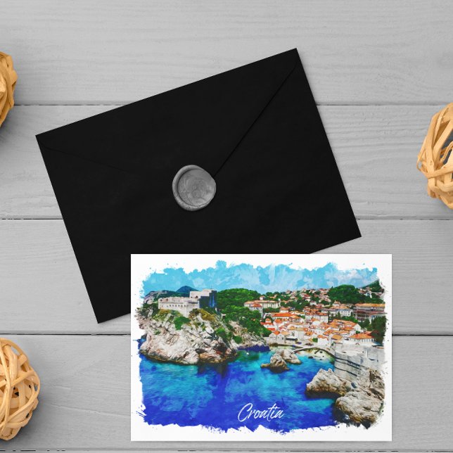 Carte Postale Croatie Panorama Voyage (croatia panorama view travel postcard)