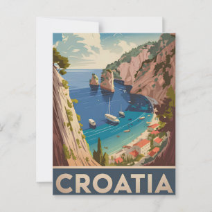 Carte Postale Croatie vintage