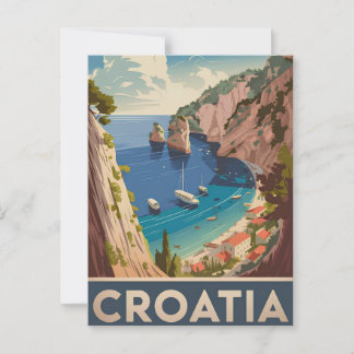 Carte Postale Croatie vintage