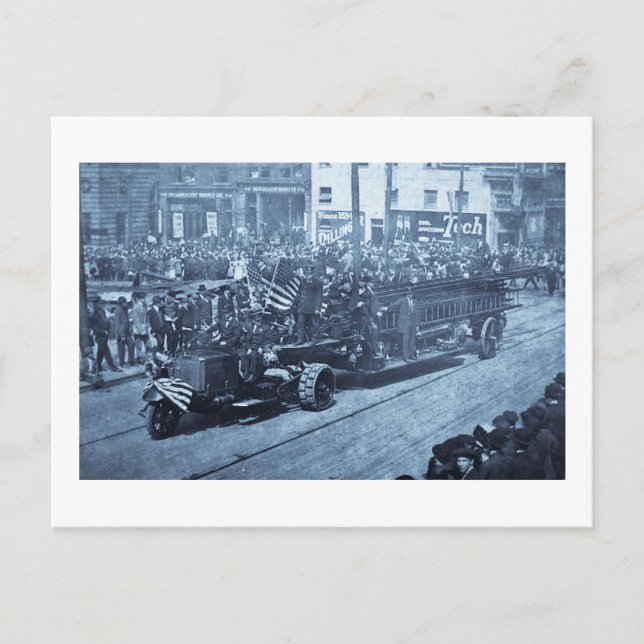 Carte Postale Crochet et échelle sur la parade - Vinatge (Devant)
