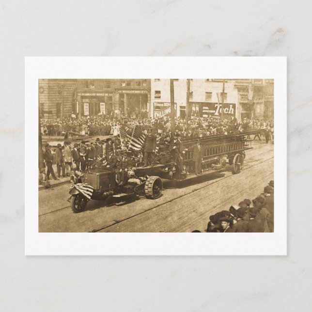 Carte Postale Crochet et échelle sur la parade - Vinatge (Devant)