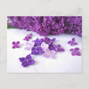 Carte postale Crochet Lilac