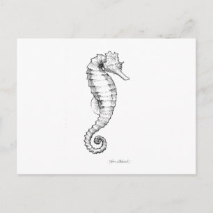 Carte Postale Crochet noir et blanc