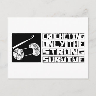 Carte Postale Crochet survivre