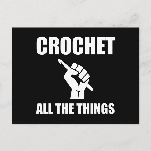 Carte Postale Crochet Toutes Les Choses Drôle Crochet (Devant)