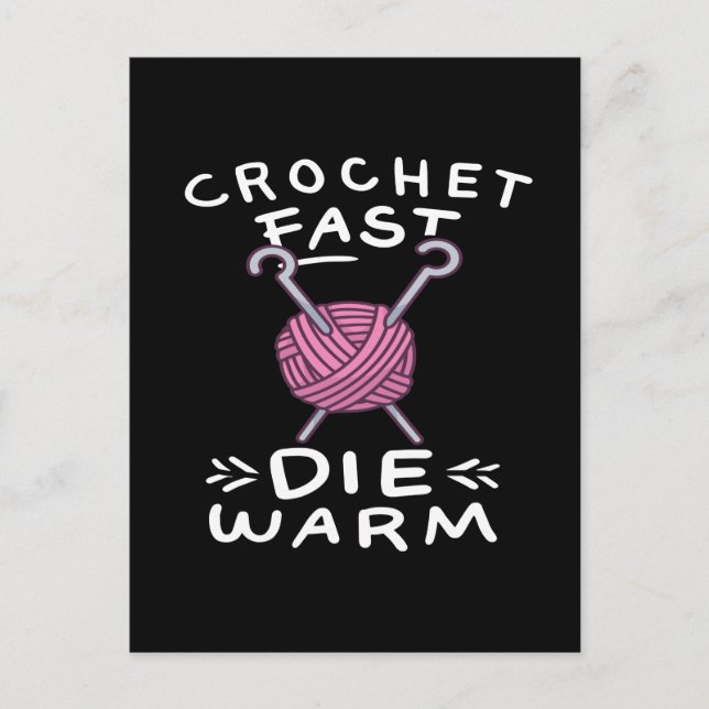 Carte Postale Crocheting (Devant)