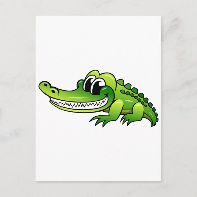 Carte Postale Crocodile de dessin (Devant)