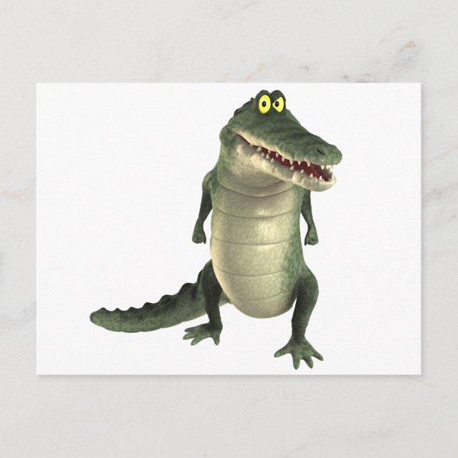Carte Postale Crocodile de dessin (Devant)