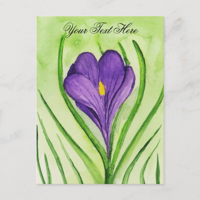 Carte Postale Crocus (Devant)