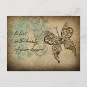 Carte Postale Croire papillon