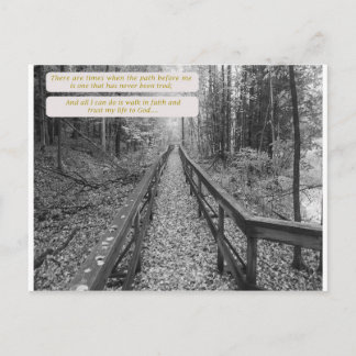 Carte Postale Crois - "Marche Dans La Foi"