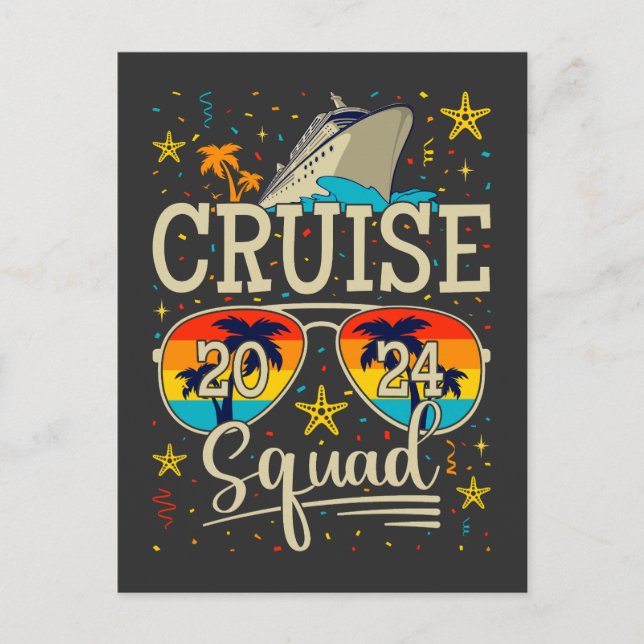 Carte Postale Croisière 2024 Croisière Vacances (Devant)