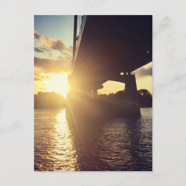Carte Postale croisière au coucher du soleil sur le fleuve missi (Devant)
